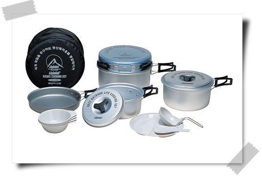 Picnic Cookset for 5-6 Persons  Made in Korea